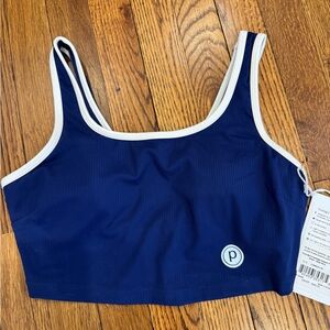 TAVI Nostalgia Support Tank with pure barre logo